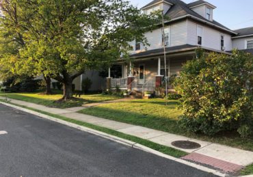 Freshly mowed lawn in Havertown Pennsylvania